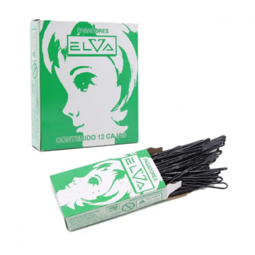 Pasador para cabello ondulado punta de goma en caja de 40 pz